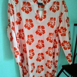 Orange & White Tunic